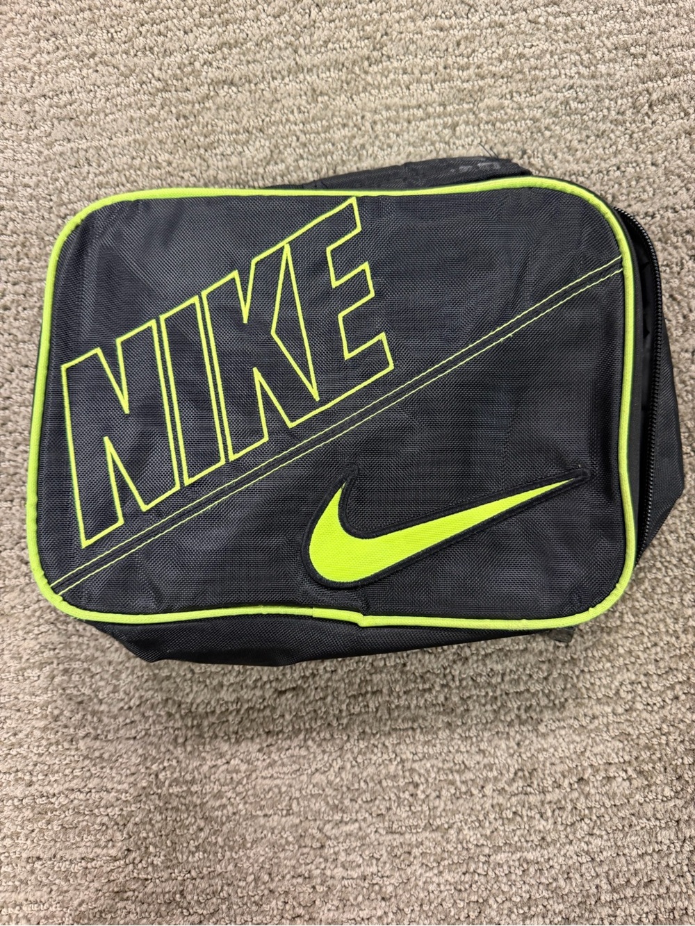 Nike Men’s Black with Neon Green Trim Toiletry Pouch